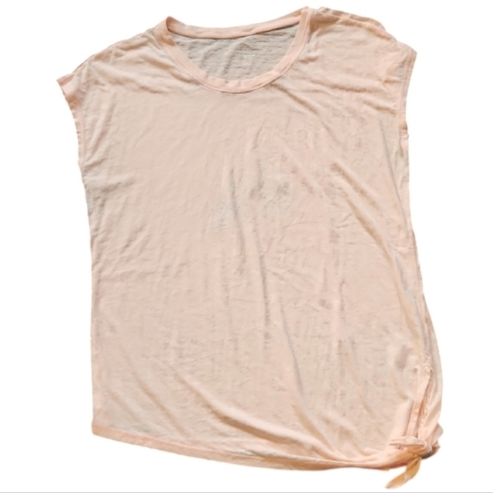 Gaiam Sleeveless Burnout Tie Side Top